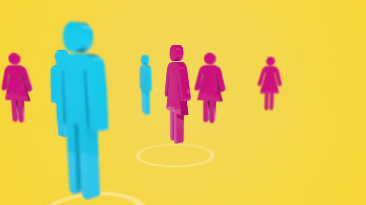 3d uomini e donne a rotazione