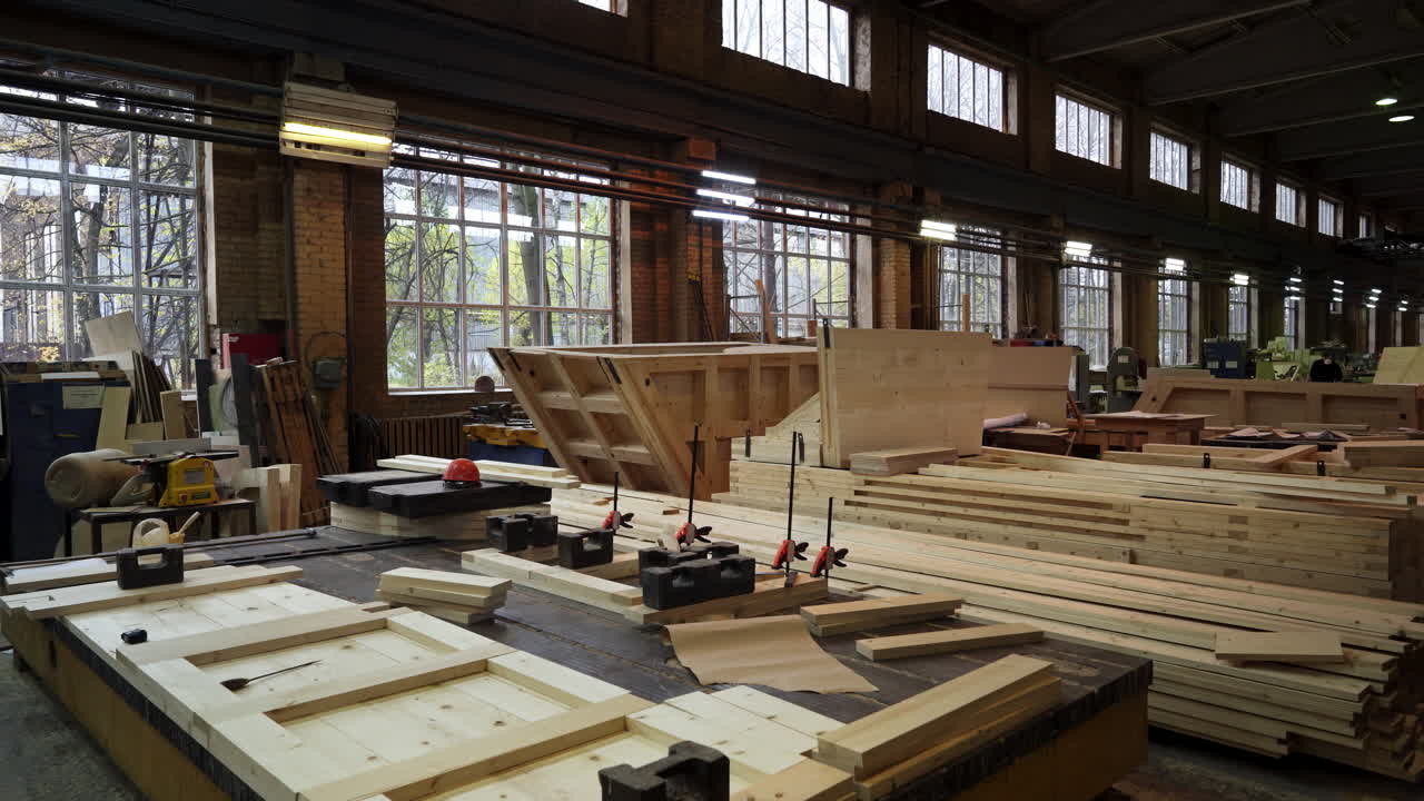 목재 가공 공장 생산 라인