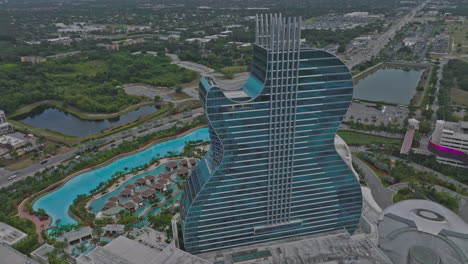 aerial view on new hard rock casino hotel