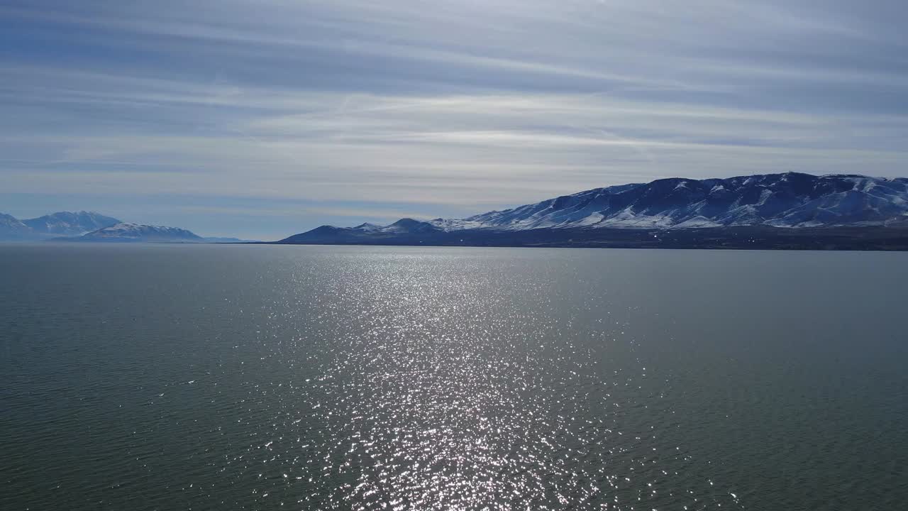 멋진 유타 호수의 놀라운 조감도