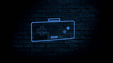 animación del logotipo azul del videojuego