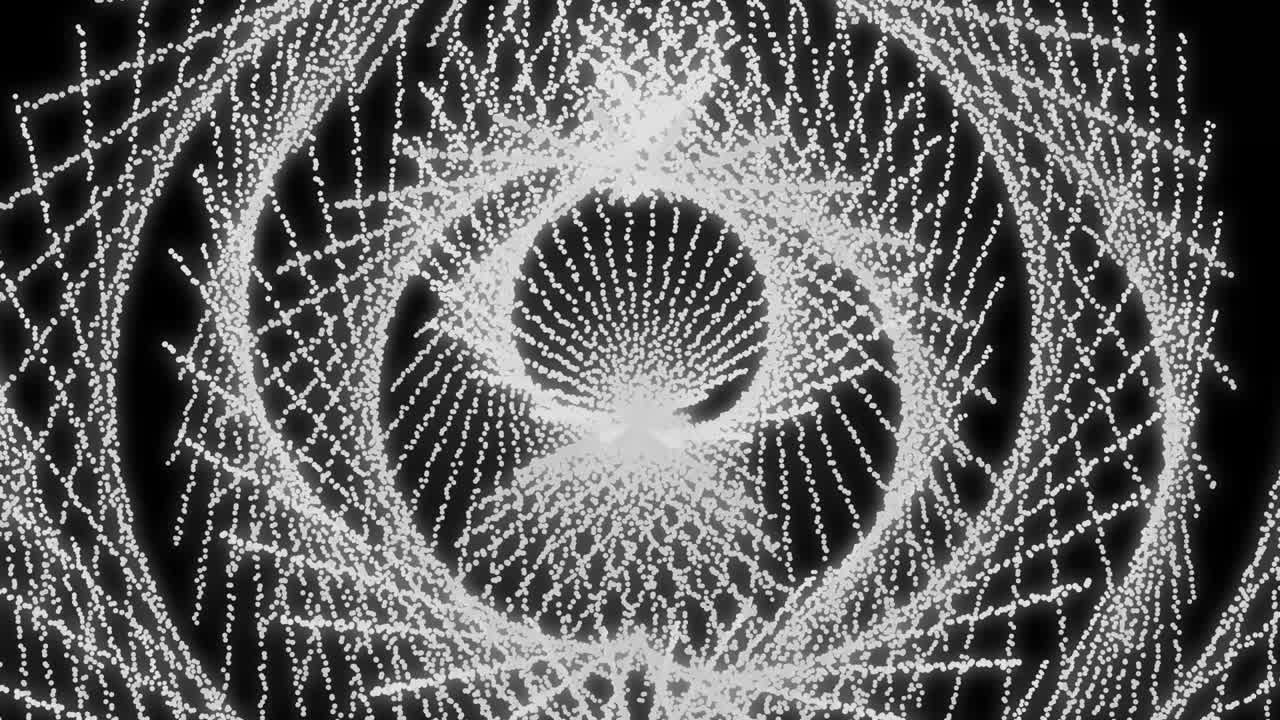 patrón de forma de punto de color blanco animación gráficos de movimiento