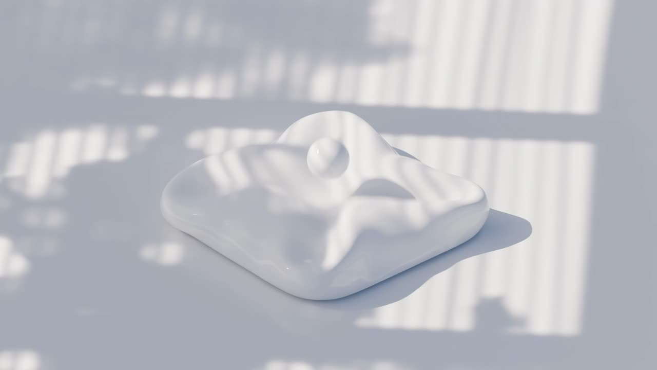 Minimalist Still Life with White Object