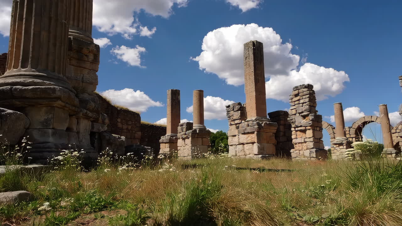 Ancient Ruins in a Sunny Day