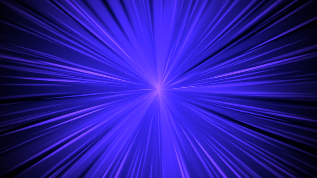 추상적인 파란 빛과 80년대 스타일의 선