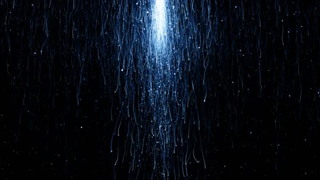 particles blue dust abstract light bokeh motion titles cinematic background loop