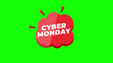 Cyber-Monday-sale-sign-banner-for-promo-video.-Sale-badge.-Special-offer-discount-tags-with-Alpha-Channel-transparent-background.