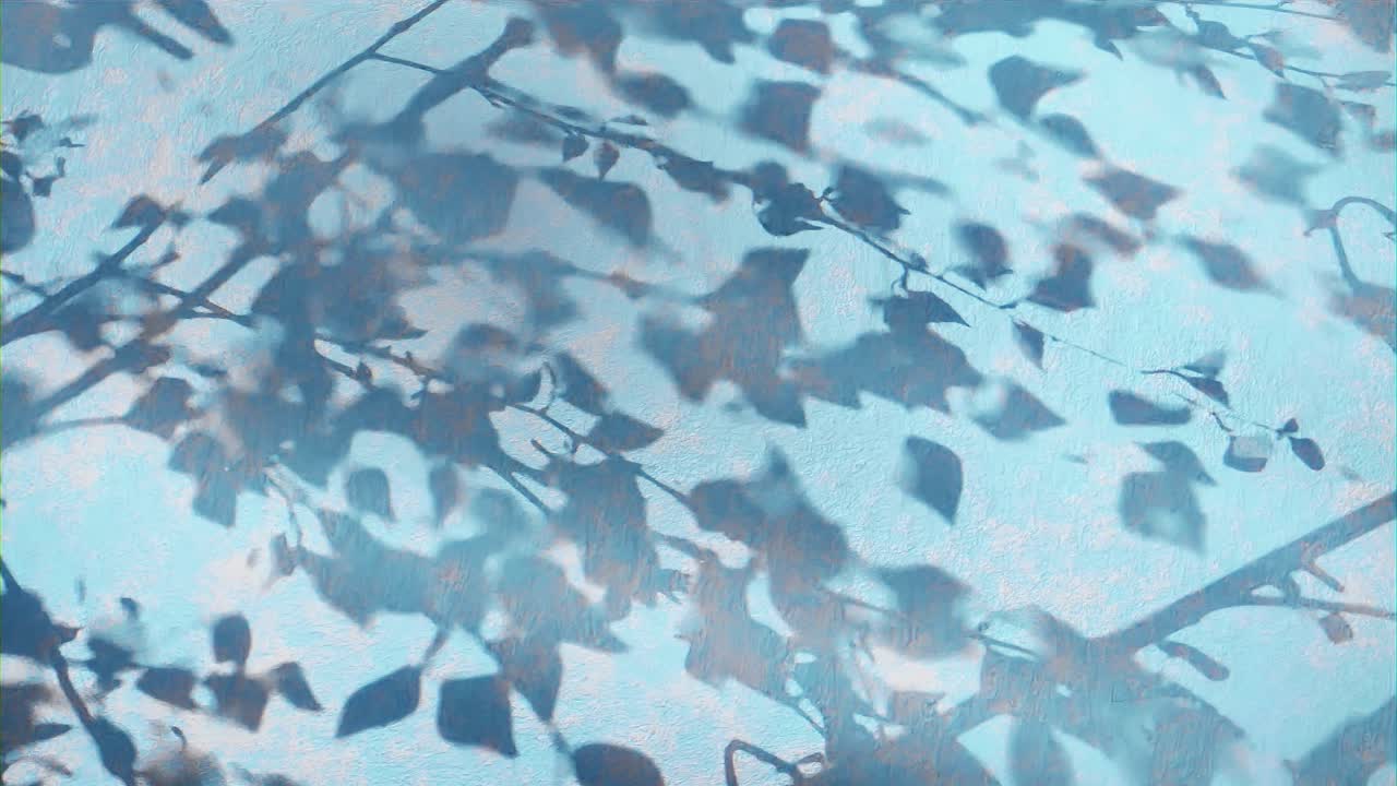 파란색 표면 배경에 얼룩진 빛