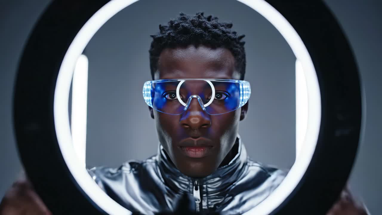 Futuristic Cyberpunk Portrait