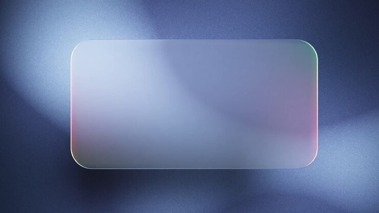 Abstract Glassmorphism Rectangle with Shifting Iridescent Light