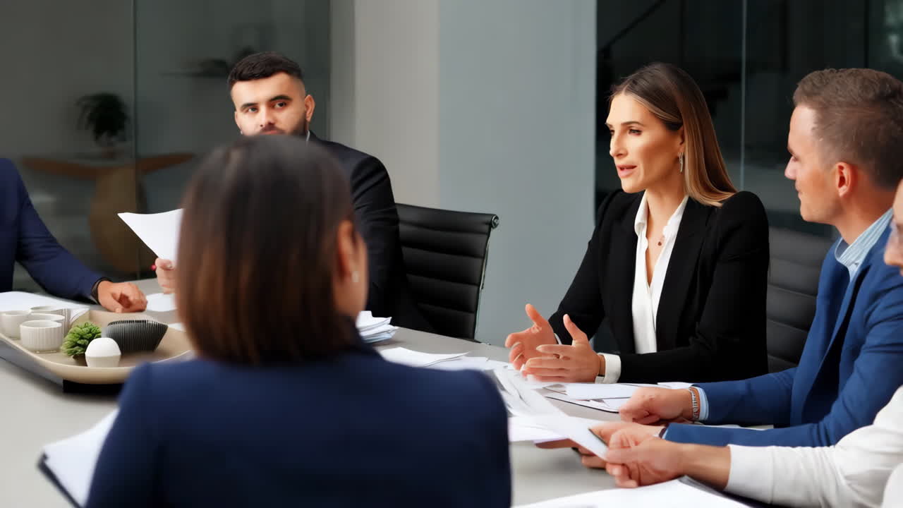 reunión de negocios en curso