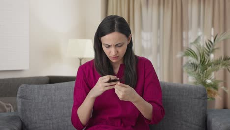 Sick-Indian-woman-suffering-from-hair-loss