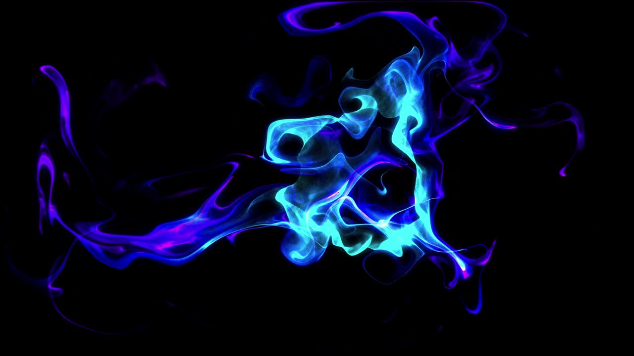 Fumo blu misterioso che si disperde