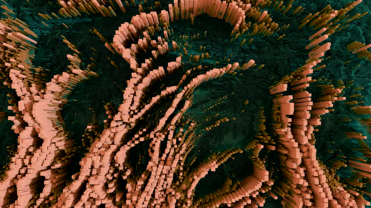 la forma de onda topográfica abstracta de 4k.