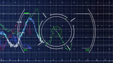 Animation-of-scope-and-data-processing-over-dark-background