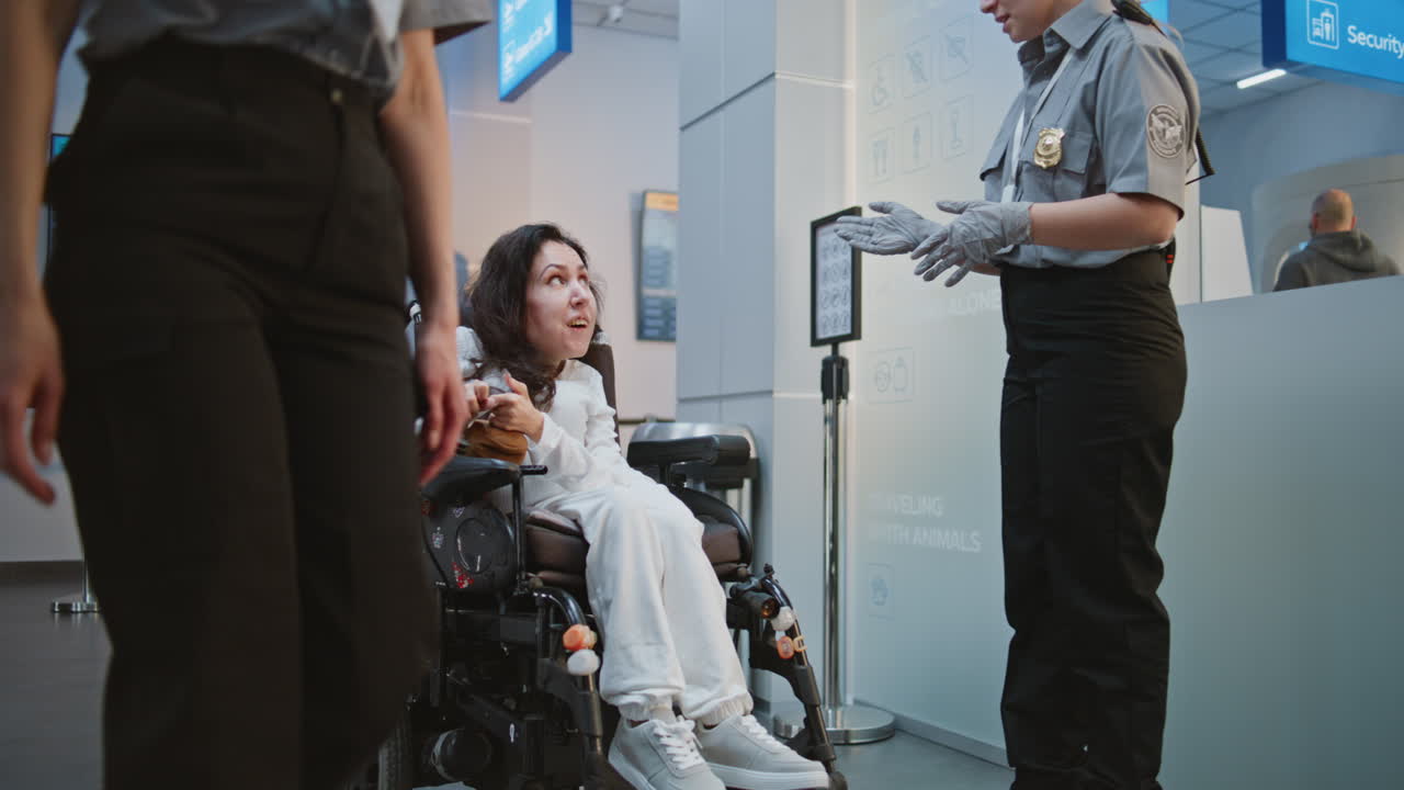 Airport Security and Assistance for Disabled Passenger