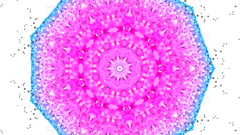 animación de fondo poli bajo de 4k en bucle. animación 3d sin costuras en estilo poli bajo geométrico moderno con colores de gradiente. fondo rojo azul simple creativo. v 3 estructura circular con cuadrícula