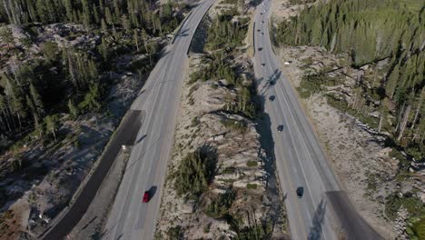 a rotating view south to east of donner