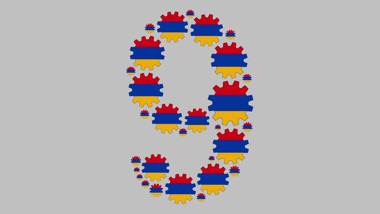 número nueve armenio