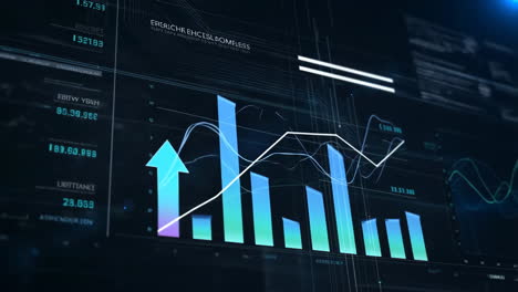 digital business data analysis and growth charts