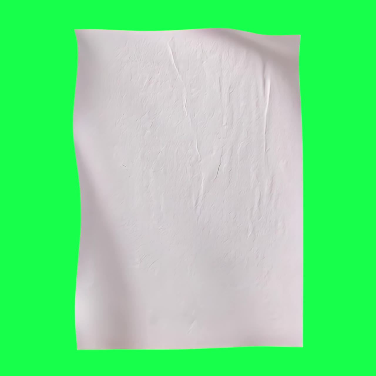 Blank poster animation, transparent 4K video, green screen