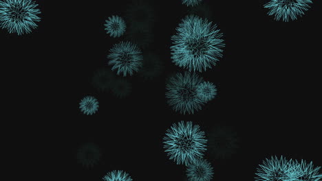 Fliegenbakterienelemente-Mit-Neonlinien