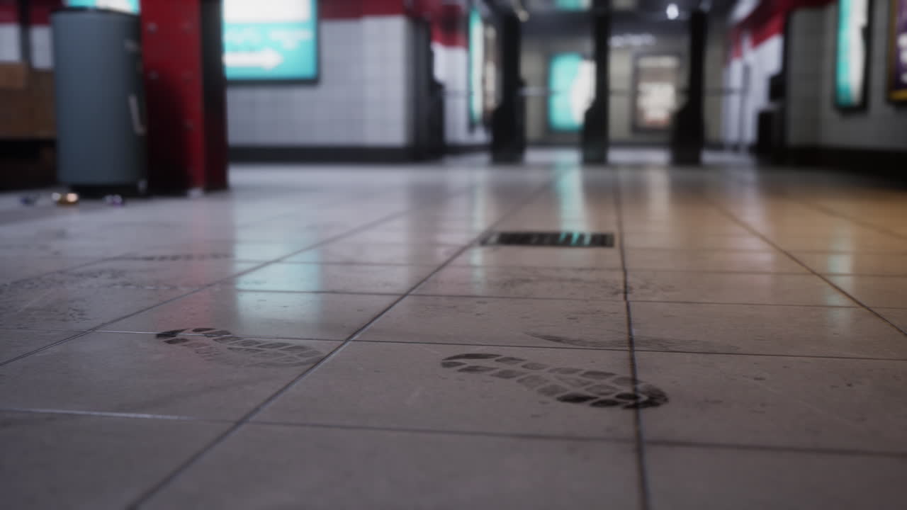 어두운 비어있는 지하 통로