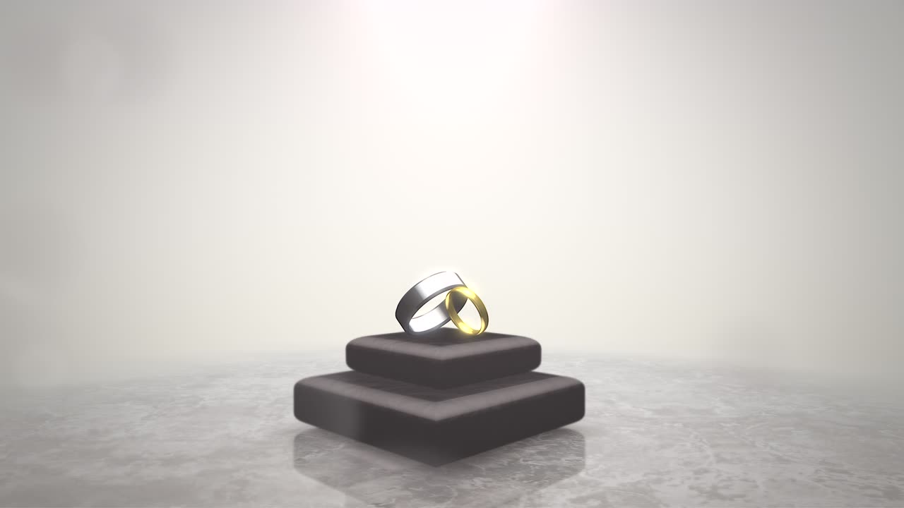 무대에서 결혼 반지