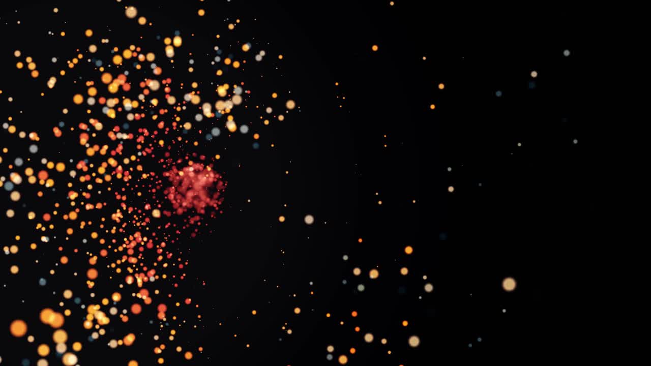 fondo de partículas brillantes abstractas