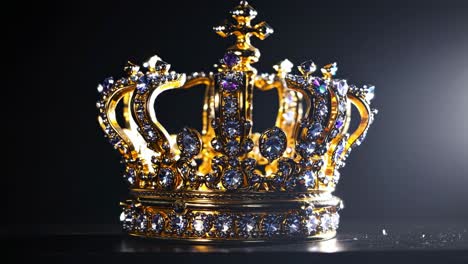 golden crown with diamonds