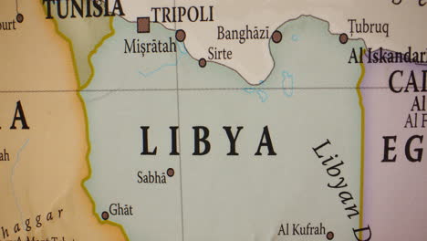 map of libya and surrounding north african countries