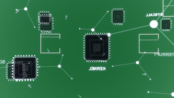 Initial focus sparking network, chips drifting, nodes pulsing, showing flow, background transparent