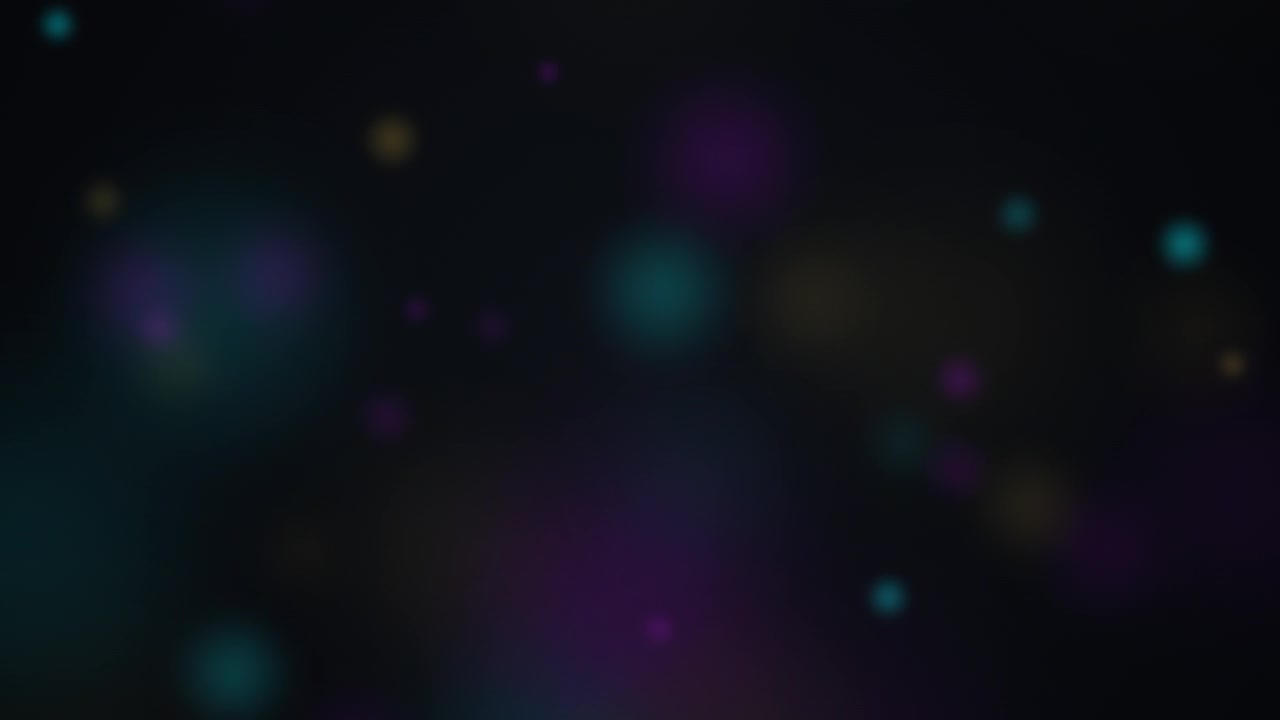 Abstract Background with Floating Colorful Bokeh Light Orbs