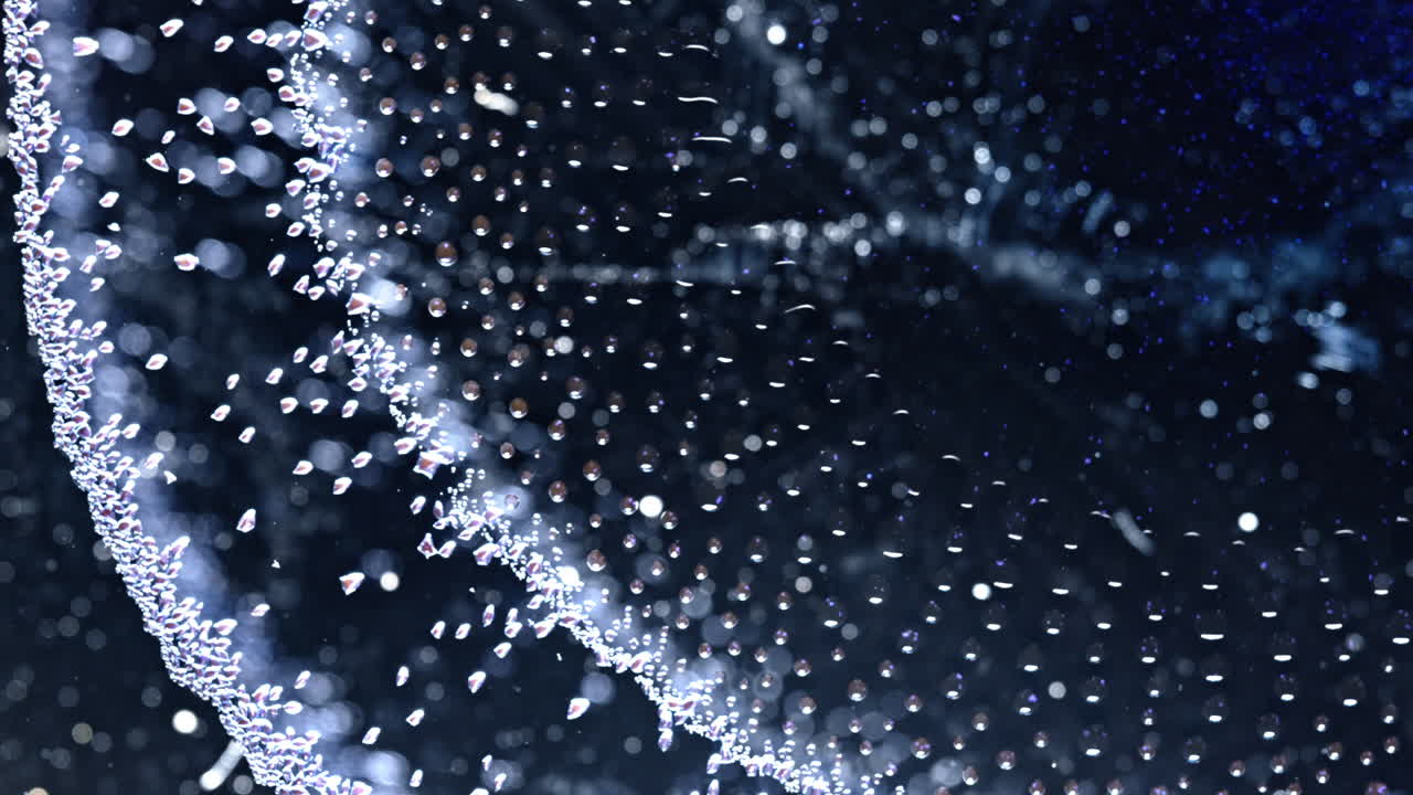 Abstract macro view of alcoholic ink flowing, creating unique bubbles and textures