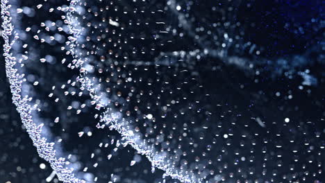 abstract macro view of alcoholic ink flowing, creating unique bubbles and textures