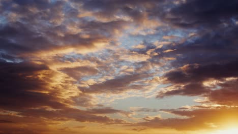 dramatic sunset cloudscape