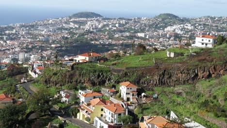 vista aérea de funchal, en la isla de madeira