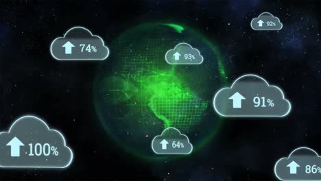 Upload-progress-clouds-and-globe