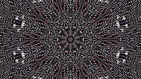 hermoso caleidoscopio abstracto que brilla, una luz radiante que regula los movimientos sutiles