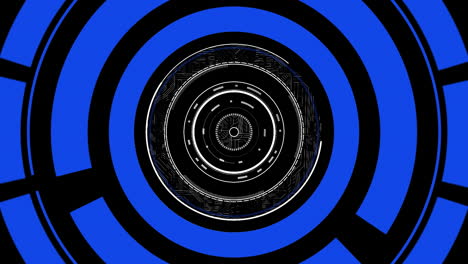 animación del escaneo y el giro del alcance