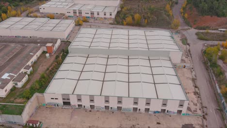 abandoned industrial warehouse complex close to abrera, barcelona, catalonia, spain