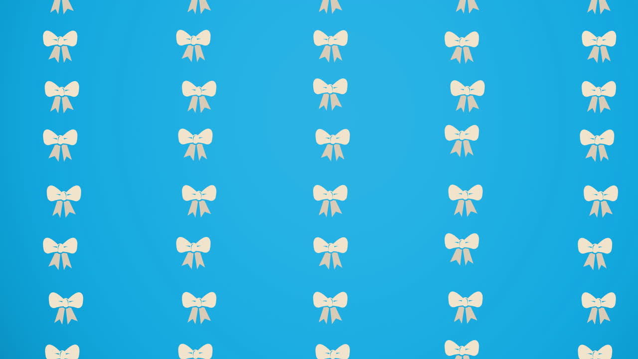 파란색 배경 위에 떠다니는  ⁇ 타이의 애니메이션