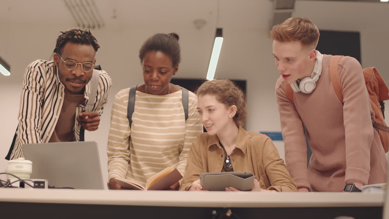 Group of IT Students Coworking