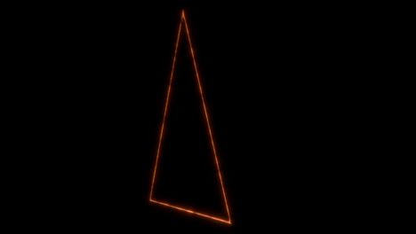 Animation-of-special-effects-of-enchantment-of-mystic-arts-with-a-triangle-shape-from-side-,-orange-lines