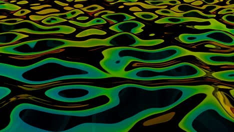 colorful wave rainbow on black science animation fluid art 4k
