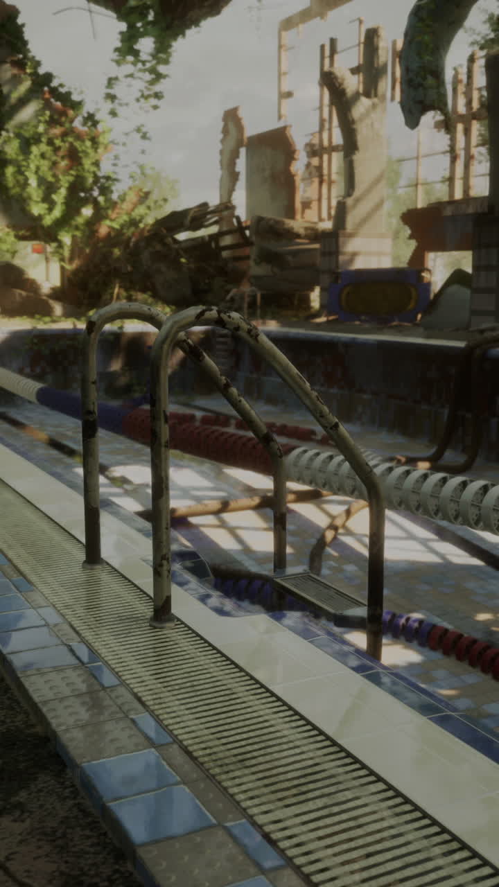 piscina abandonada en ruinas