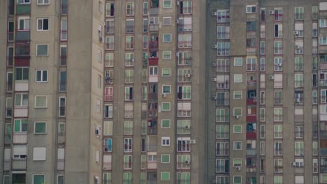 close-up of a large apartment building