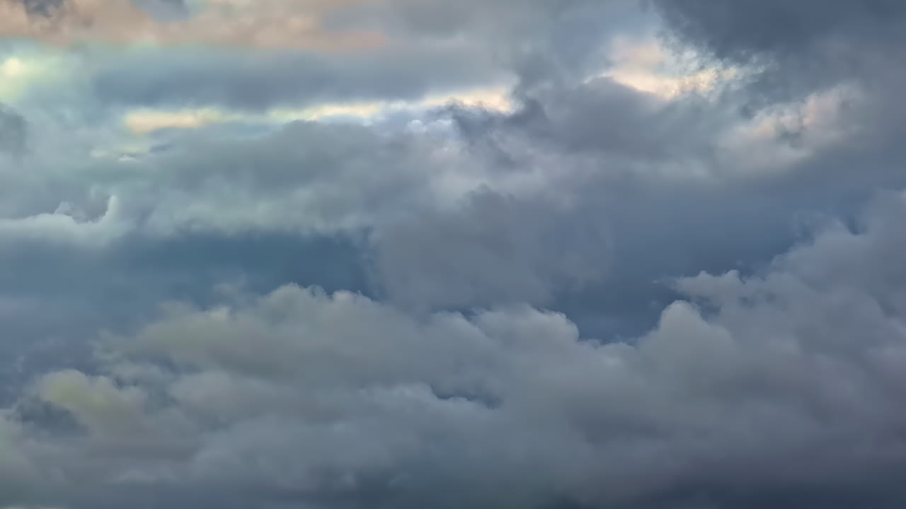 Thick Storm Clouds Forming in Dramatic Summer Sky in natural background video