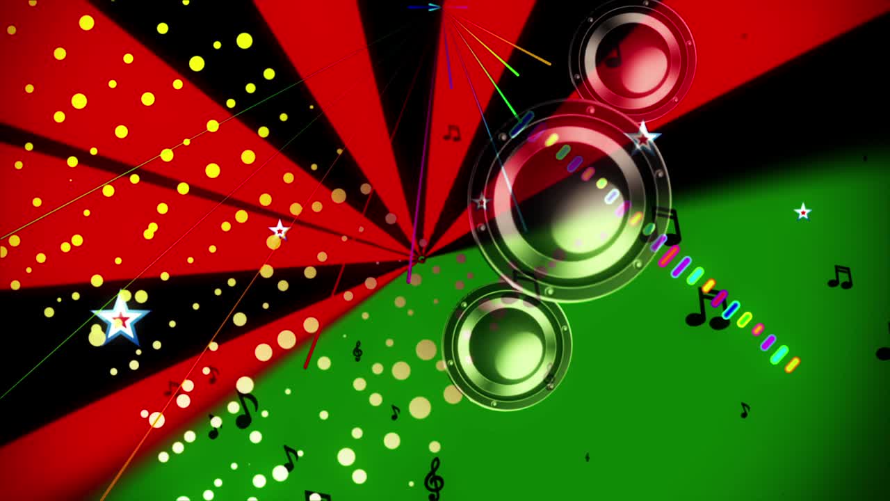 espectro de la música vintage vj bucle