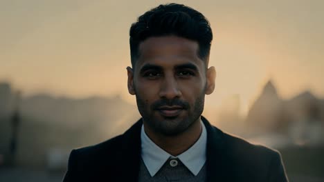 portrait of a man looking at the camera